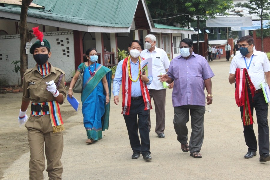 NAAC Peer Team with others during their visit to Dimapur Government College on September 29 and 30 for the second cycle of NAAC assessment. (Photo Courtesy: DGC)